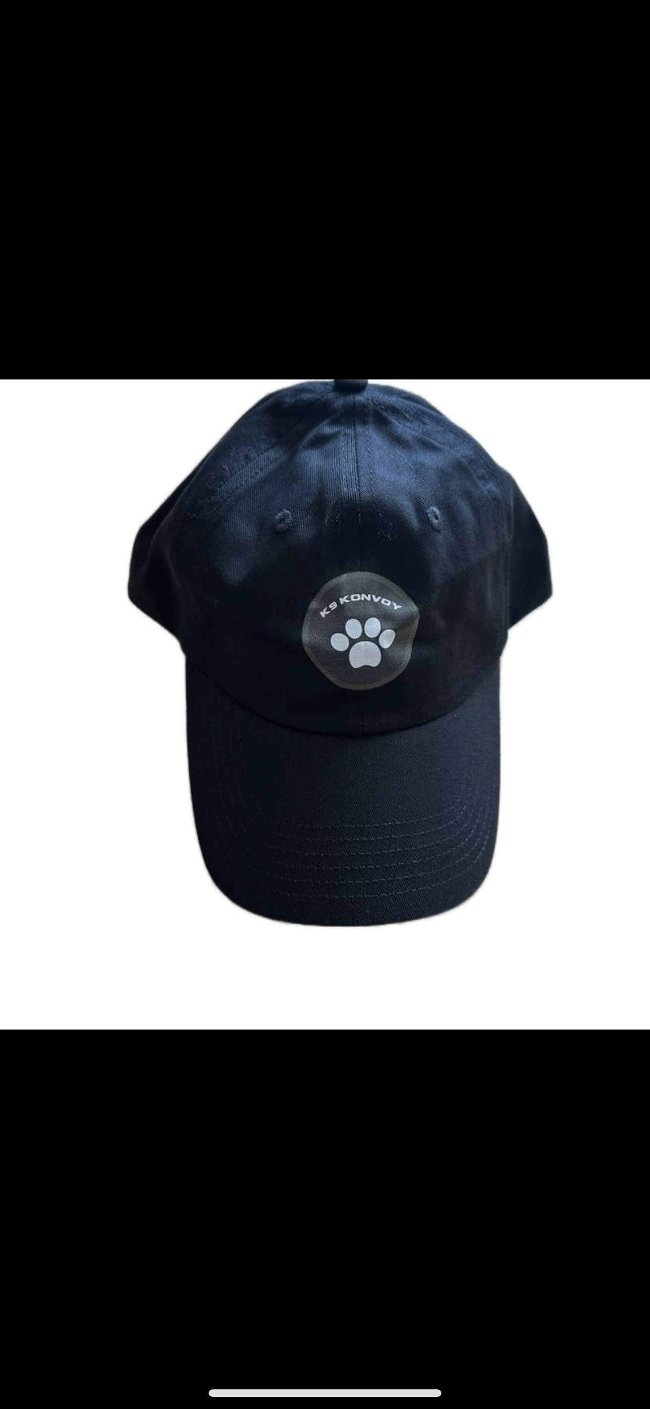 K9 Konvoy black baseball hat