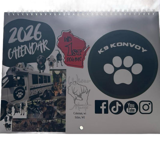 2026 K9 Konvoy Calendar