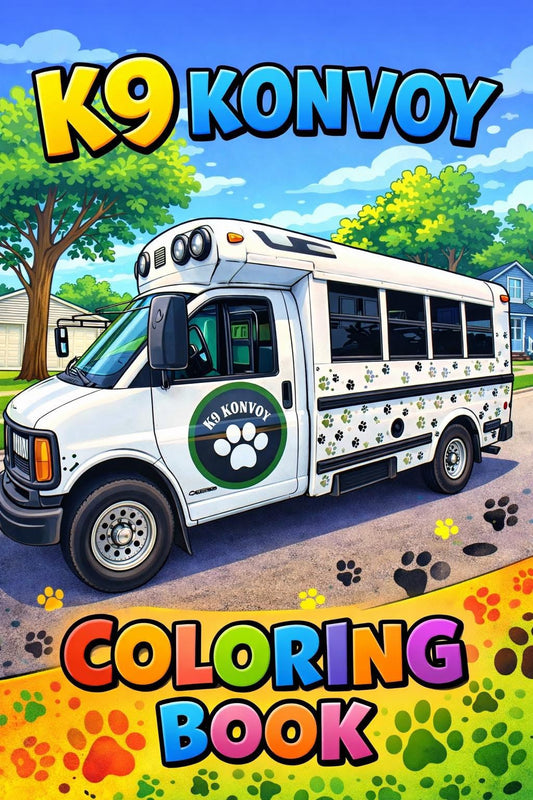 K9 Konvoy Coloring Book – Booklet (5.5 in x 8.5 in)
